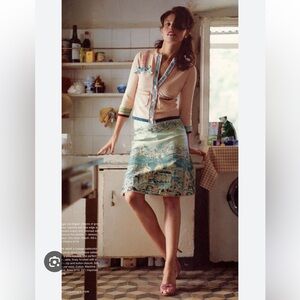 Anthropologie Elevenses Postcard From Venice Skirt